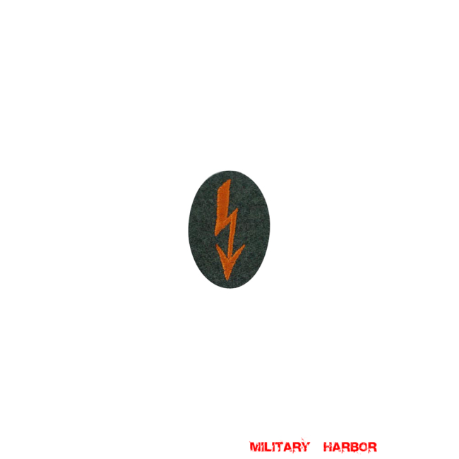 WWII German heer signal sleeve insignia-Fieldgendarmerie later model WW2 german badge,wehrmacht badge,Luftwaffe badge,SS badge,heer signal sleeve insignia Fieldgendarmerie,german badge WWII,militaria german,WWII german,wehrmacht badge,Luftwaffe badge,SS badge,WWII military surplus,WWII german insignia,german sleeve badge,SS Trade Insignia