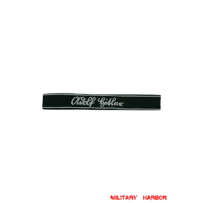 WWII German SS 1st Pz.Div. LAH EM/NCO in sütterlin script cuff title WW2 German badge,wehrmacht cufftitle,Luftwaffe cufftitle,SS cufftitle,SS LAH cuff title,WW2 German cufftitle,German insignia,WW2 German,WWII German,waffen ss insignia,WW2 reproduction,WWII German militaria