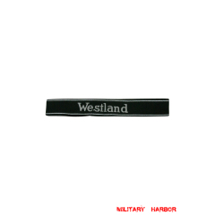 WWII German SS Pz.Gren. Rgt.10 Westland EM/NCO cuff title WW2 German badge,wehrmacht cufftitle,Luftwaffe cufftitle,SS cufftitle,SS Westland cuff title,WW2 German cufftitle,German insignia,WW2 German,WWII German,waffen ss insignia,WW2 reproduction,WWII German militaria