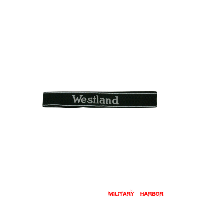 WWII German SS Pz.Gren. Rgt.10 Westland EM/NCO cuff title WW2 German badge,wehrmacht cufftitle,Luftwaffe cufftitle,SS cufftitle,SS Westland cuff title,WW2 German cufftitle,German insignia,WW2 German,WWII German,waffen ss insignia,WW2 reproduction,WWII German militaria