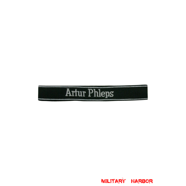 WWII German SS Volunteer Mountain.Rgt.13 Artur Phleps EM/NCO cuff title WW2 German badge,wehrmacht cufftitle,Luftwaffe cufftitle,SS cufftitle,SS Artur Phleps cuff title,WW2 German cufftitle,German insignia,WW2 German,WWII German,waffen ss insignia,WW2 reproduction,WWII German militaria
