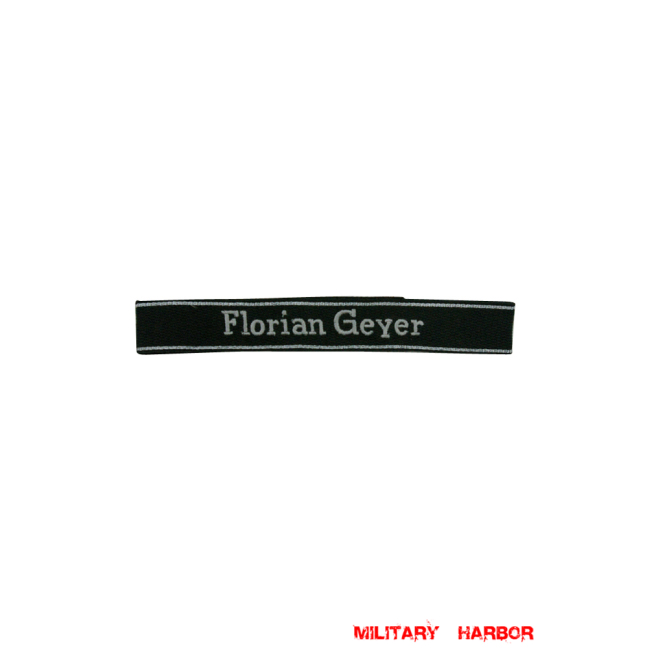 WWII German SS 8th Cavalry-Div. Florian Geyer EM/NCO cuff title WW2 German badge,wehrmacht cufftitle,Luftwaffe cufftitle,SS cufftitle,SS Florian Geyer cuff title,WW2 German cufftitle,German insignia,WW2 German,WWII German,waffen ss insignia,WW2 reproduction,WWII German militaria