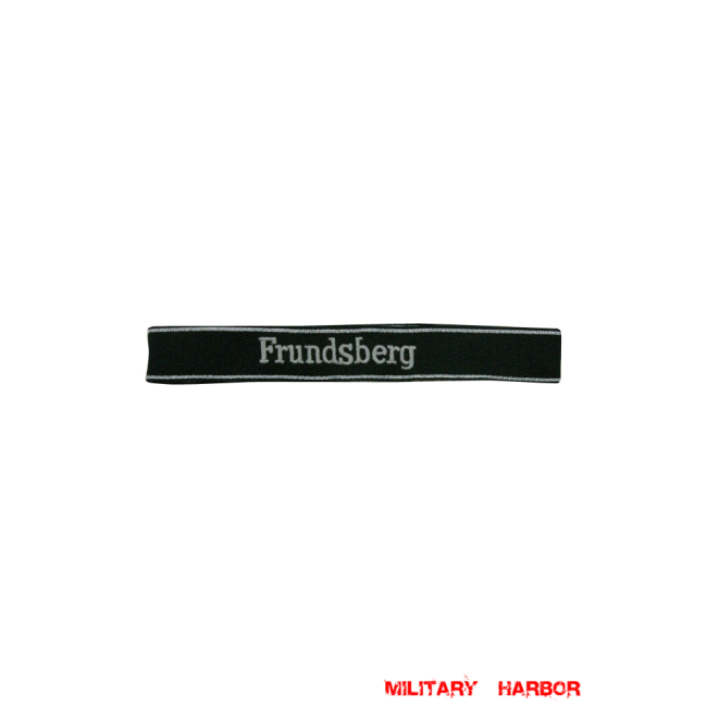 WWII German SS 10th Pz.Div. Frundsberg EM/NCO cuff title WW2 German badge,wehrmacht cufftitle,Luftwaffe cufftitle,SS cufftitle,SS Frundsberg cuff title,WW2 German cufftitle,German insignia,WW2 German,WWII German,waffen ss insignia,WW2 reproduction,WWII German militaria