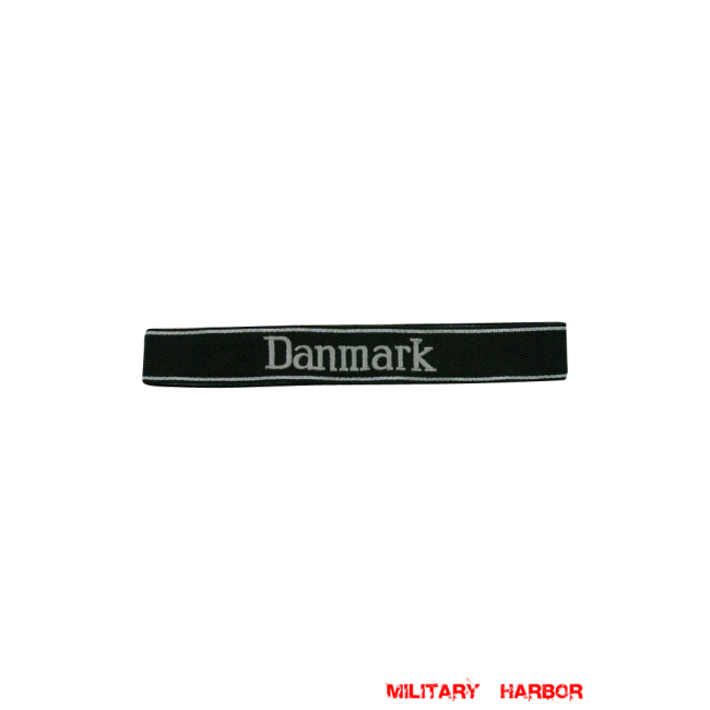 WWII German SS Volunteer Pz.Gren.Rgt. 24 Danmark EM/NCO cuff title WW2 German badge,wehrmacht cufftitle,Luftwaffe cufftitle,SS cufftitle,SS Danmark cuff title,WW2 German cufftitle,German insignia,WW2 German,WWII German,waffen ss insignia,WW2 reproduction,WWII German militaria