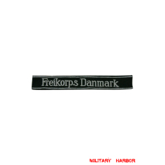 WWII German SS Volunteer Pz.Gren.Rgt. 24 Freikorps Danmark EM/NCO cuff title WW2 German badge,wehrmacht cufftitle,Luftwaffe cufftitle,SS cufftitle,SS Freikorps Danmark cuff title,WW2 German cufftitle,German insignia,WW2 German,WWII German,waffen ss insignia,WW2 reproduction,WWII German militaria