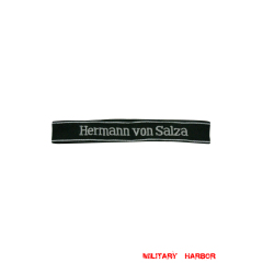 WWII German SS Pz.Abteilung.11. Hermann von Salza EM/NCO cuff title WW2 German badge,wehrmacht cufftitle,Luftwaffe cufftitle,SS cufftitle,SS Hermann von Salza cuff title,WW2 German cufftitle,German insignia,WW2 German,WWII German,waffen ss insignia,WW2 reproduction,WWII German militaria