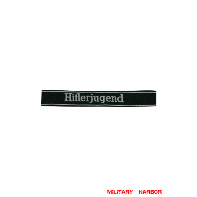 WWII German SS 12th Pz.Div. Hitlerjugend EM/NCO cuff title WW2 German badge,wehrmacht cufftitle,Luftwaffe cufftitle,SS cufftitle,SS Hitlerjugend cuff title,WW2 German cufftitle,German insignia,WW2 German,WWII German,waffen ss insignia,WW2 reproduction,WWII German militaria
