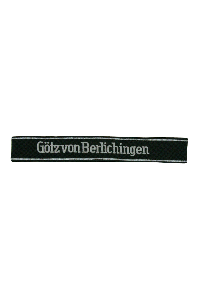 WW2 German badge,wehrmacht cufftitle,Luftwaffe cufftitle,SS cufftitle,SS Gotz von Berlichingen cuff title,WW2 German cufftitle,German insignia,WW2 German,WWII German,waffen ss insignia,WW2 reproduction,WWII German militaria