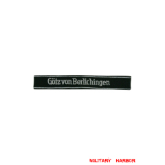 WWII German SS 16th Pz.Gren.Div. Götz von Berlichingen EM/NCO cuff title WW2 German badge,wehrmacht cufftitle,Luftwaffe cufftitle,SS cufftitle,SS Gotz von Berlichingen cuff title,WW2 German cufftitle,German insignia,WW2 German,WWII German,waffen ss insignia,WW2 reproduction,WWII German militaria