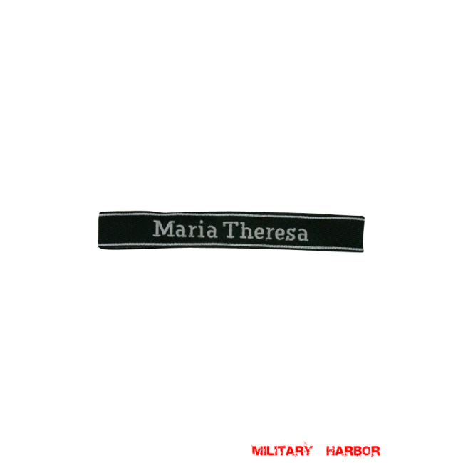 WWII German SS 22th Volunteer Cavalry Div.Maria Theresa EM/NCO cuff title WW2 German badge,wehrmacht cufftitle,Luftwaffe cufftitle,SS cufftitle,SS Maria Theresa cuff title,WW2 German cufftitle,German insignia,WW2 German,WWII German,waffen ss insignia,WW2 reproduction,WWII German militaria