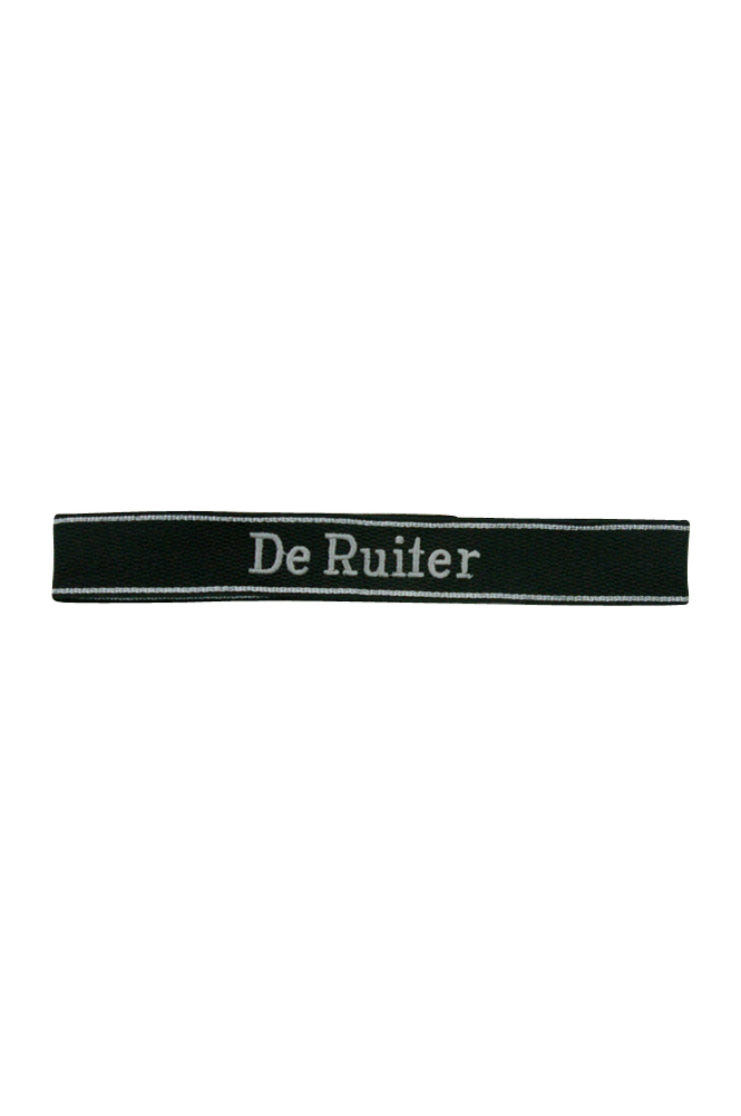 WW2 German badge,wehrmacht cufftitle,Luftwaffe cufftitle,SS cufftitle,SS De Ruiter cuff title,WW2 German cufftitle,German insignia,WW2 German,WWII German,waffen ss insignia,WW2 reproduction,WWII German militaria