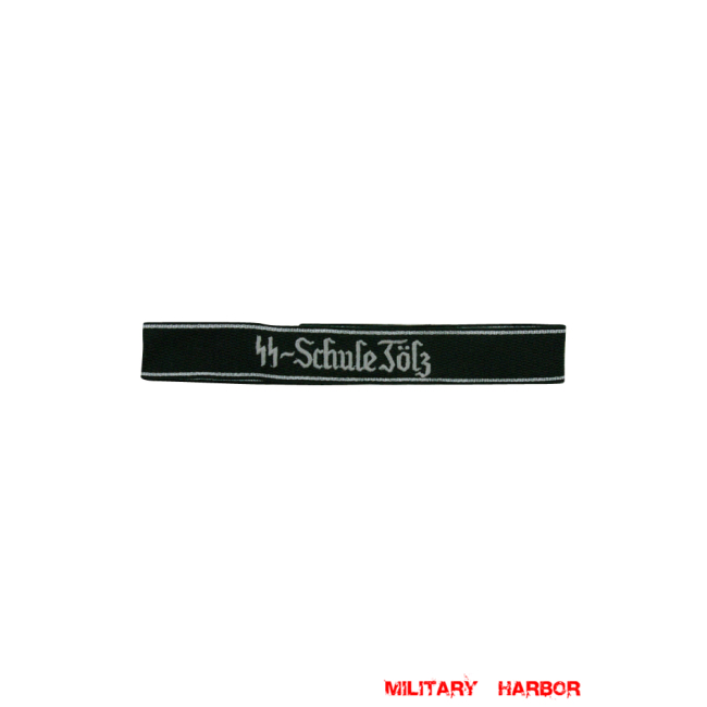 WWII German SS-Schule Tölz EM/NCO cuff title WW2 German badge,wehrmacht cufftitle,Luftwaffe cufftitle,SS cufftitle,SS Schule Tolz cuff title,WW2 German cufftitle,German insignia,WW2 German,WWII German,waffen ss insignia,WW2 reproduction,WWII German militaria