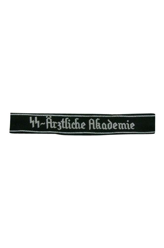 WW2 German badge,wehrmacht cufftitle,Luftwaffe cufftitle,SS cufftitle,SS Arztliche Akademie cuff title,WW2 German cufftitle,German insignia,WW2 German,WWII German,waffen ss insignia,WW2 reproduction,WWII German militaria