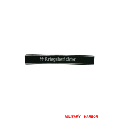 WWII German SS-Kriegsberichter EM/NCO cuff title WW2 German badge,wehrmacht cufftitle,Luftwaffe cufftitle,SS cufftitle,SS Kriegsberichter cuff title,WW2 German cufftitle,German insignia,WW2 German,WWII German,waffen ss insignia,WW2 reproduction,WWII German militaria