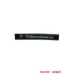 WWII German SS-feldgendarmerie EM/NCO cuff title WW2 German badge,wehrmacht cufftitle,Luftwaffe cufftitle,SS cufftitle,SS Feldgendarmerie cuff title,WW2 German cufftitle,German insignia,WW2 German,WWII German,waffen ss insignia,WW2 reproduction,WWII German militaria