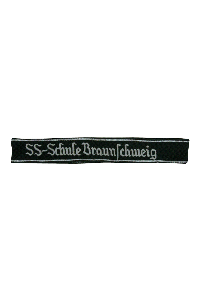WW2 German badge,wehrmacht cufftitle,Luftwaffe cufftitle,SS cufftitle,SS Schule Braunschweig cuff title,WW2 German cufftitle,German insignia,WW2 German,WWII German,waffen ss insignia,WW2 reproduction,WWII German militaria