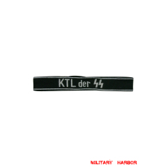 WWII German SS KTL der SS EM/NCO cuff title WW2 German badge,wehrmacht cufftitle,Luftwaffe cufftitle,SS cufftitle,SS KTL der SS cuff title,WW2 German cufftitle,German insignia,WW2 German,WWII German,waffen ss insignia,WW2 reproduction,WWII German militaria