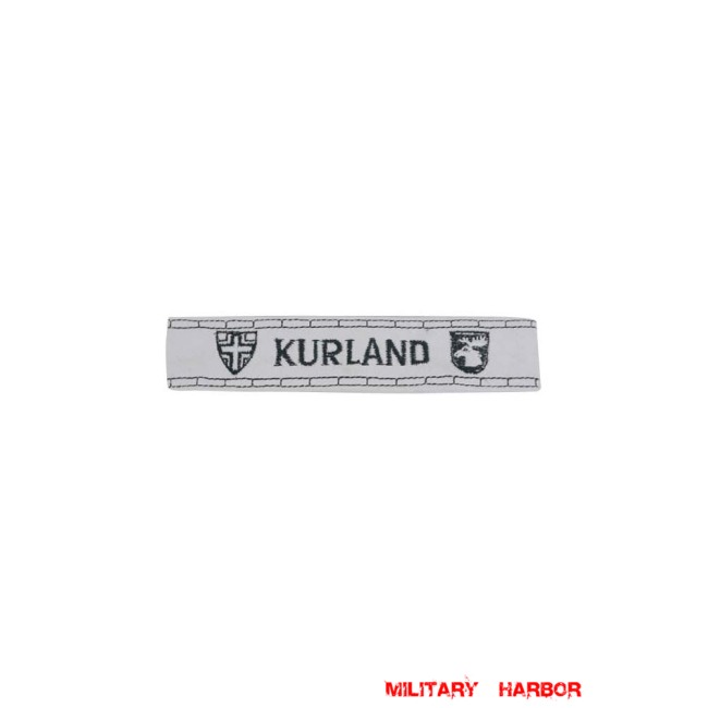 WWII German Heer Kurland cuff title WW2 German badge,wehrmacht cufftitle,Luftwaffe cufftitle,SS cufftitle,Heer Kurland cufftitle,WW2 German cufftitle,German insignia,WW2 German,WWII German,waffen ss insignia,WW2 reproduction,WWII German militaria