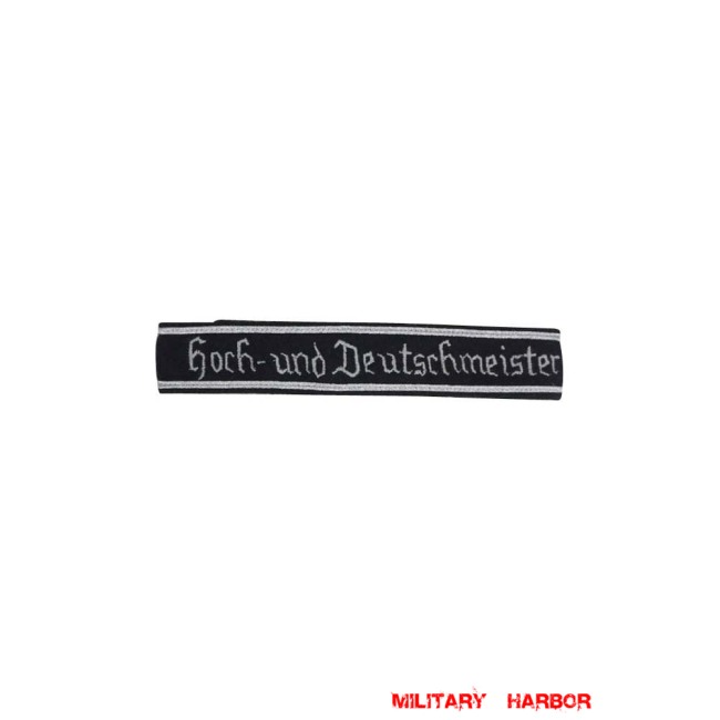 WWII German Heer Hoch und Deutschmeister Cuff title WW2 German badge,wehrmacht cufftitle,Luftwaffe cufftitle,SS cufftitle,Heer Hoch und Deutschmeister Cufftitle,WW2 German cufftitle,German insignia,WW2 German,WWII German,waffen ss insignia,WW2 reproduction,WWII German militaria
