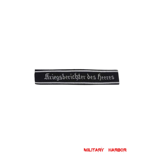 WWII German Heer kriegsberichter des heeres Cuff title WW2 German badge,wehrmacht cufftitle,Luftwaffe cufftitle,SS cufftitle,Heer kriegsberichter des heeres Cufftitle,WW2 German cufftitle,German insignia,WW2 German,WWII German,waffen ss insignia,WW2 reproduction,WWII German militaria
