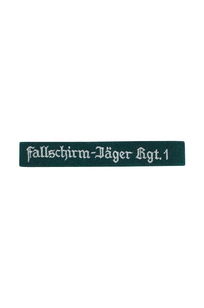 WW2 German badge,wehrmacht cufftitle,Luftwaffe cufftitle,SS cufftitle,Luftwaffe Fallschirmjager Rgt.1 cuff title,WW2 German cufftitle,German insignia,WW2 German,WWII German,waffen ss insignia,WW2 reproduction,WWII German militaria