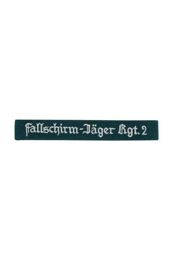 WW2 German badge,wehrmacht cufftitle,Luftwaffe cufftitle,SS cufftitle,Luftwaffe Fallschirmjager Rgt.2 cuff title,WW2 German cufftitle,German insignia,WW2 German,WWII German,waffen ss insignia,WW2 reproduction,WWII German militaria