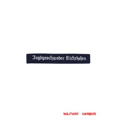 WWII German Luftwaffe Jagdgeschwader Richthofen EM cuff title WW2 German badge,wehrmacht cufftitle,Luftwaffe cufftitle,SS cufftitle,Luftwaffe Jagdgeschwader Richthofen cuff title,WW2 German cufftitle,German insignia,WW2 German,WWII German,waffen ss insignia,WW2 reproduction,WWII German militaria
