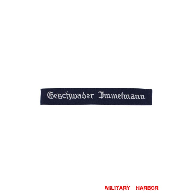 WWII German Luftwaffe Geschwader Immelmann EM cuff title WW2 German badge,wehrmacht cufftitle,Luftwaffe cufftitle,SS cufftitle,Luftwaffe Geschwader Immelmann cuff title,WW2 German cufftitle,German insignia,WW2 German,WWII German,waffen ss insignia,WW2 reproduction,WWII German militaria