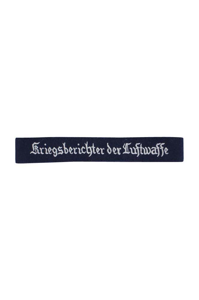 WW2 German badge,wehrmacht cufftitle,Luftwaffe cufftitle,SS cufftitle,Luftwaffe kriegsberichter Der Luftwaffe cuff title,WW2 German cufftitle,German insignia,WW2 German,WWII German,waffen ss insignia,WW2 reproduction,WWII German militaria