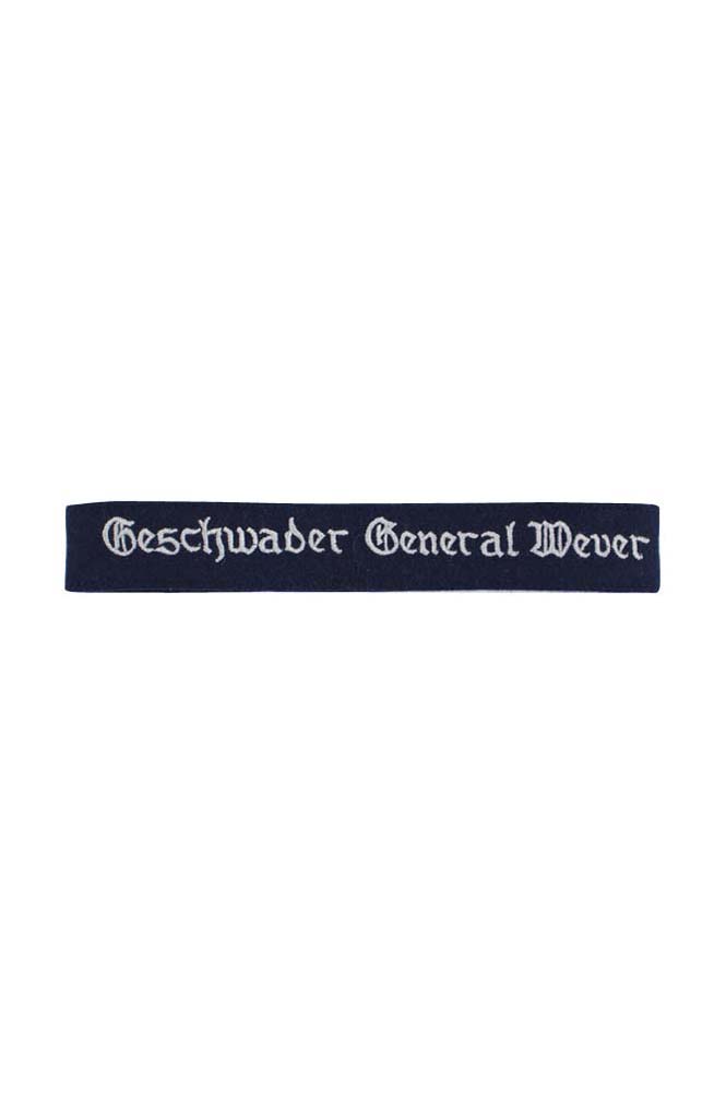 WW2 German badge,wehrmacht cufftitle,Luftwaffe cufftitle,SS cufftitle,Luftwaffe Geschwader General Wever cuff title,WW2 German cufftitle,German insignia,WW2 German,WWII German,waffen ss insignia,WW2 reproduction,WWII German militaria