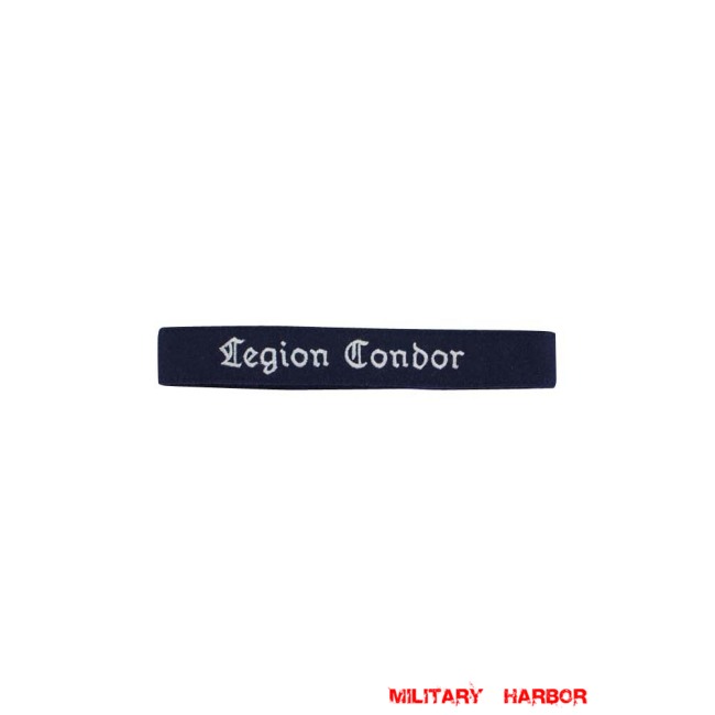 WWII German Luftwaffe Legion Condor EM cuff title WW2 German badge,wehrmacht cufftitle,Luftwaffe cufftitle,SS cufftitle,Luftwaffe Legion Condor cuff title,WW2 German cufftitle,German insignia,WW2 German,WWII German,waffen ss insignia,WW2 reproduction,WWII German militaria