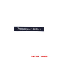 WWII German Luftwaffe jagdgeschwader Mölders EM cuff title WW2 German badge,wehrmacht cufftitle,Luftwaffe cufftitle,SS cufftitle,Luftwaffe jagdgeschwader Molders cuff title,WW2 German cufftitle,German insignia,WW2 German,WWII German,waffen ss insignia,WW2 reproduction,WWII German militaria