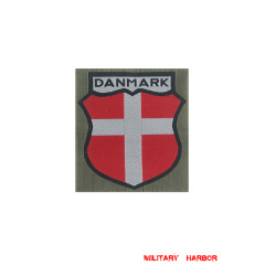 WWII German Danish Volunteer's armshield II BeVo WW2 german badge,wehrmacht Sleeve badge,Luftwaffe Sleeve badge,SS Sleeve badge,Danish Volunteer insignia,german badge WWII,militaria german,WWII german,wehrmacht badge,Luftwaffe badge,SS badge,WWII military surplus,WWII german insignia,german sleeve badge,WW2 armshields,German Foreign Volunteer Armshields