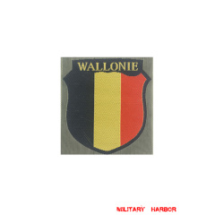 WWII German Wallonie Volunteer's armshield BeVo WW2 german badge,wehrmacht Sleeve badge,Luftwaffe Sleeve badge,SS Sleeve badge,Wallonie Volunteer insignia,german badge WWII,militaria german,WWII german,wehrmacht badge,Luftwaffe badge,SS badge,WWII military surplus,WWII german insignia,german sleeve badge,WW2 armshields,German Foreign Volunteer Armshields