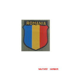 WWII German Romanian Volunteer's armshield I BeVo WW2 german badge,wehrmacht Sleeve badge,Luftwaffe Sleeve badge,SS Sleeve badge,Romanian Volunteer insignia,german badge WWII,militaria german,WWII german,wehrmacht badge,Luftwaffe badge,SS badge,WWII military surplus,WWII german insignia,german sleeve badge,WW2 armshields,German Foreign Volunteer Armshields