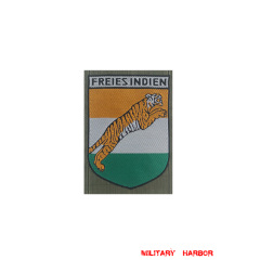 WWII German Free Indian Volunteer's armshield BeVo WW2 german badge,wehrmacht Sleeve badge,Luftwaffe Sleeve badge,SS Sleeve badge,Free Indian Volunteer insignia,german badge WWII,militaria german,WWII german,wehrmacht badge,Luftwaffe badge,SS badge,WWII military surplus,WWII german insignia,german sleeve badge,WW2 armshields,German Foreign Volunteer Armshields