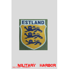 WWII German Estland Volunteer's armshield BeVo WW2 german badge,wehrmacht Sleeve badge,Luftwaffe Sleeve badge,SS Sleeve badge,Estland Volunteer insignia,german badge WWII,militaria german,WWII german,wehrmacht badge,Luftwaffe badge,SS badge,WWII military surplus,WWII german insignia,german sleeve badge,WW2 armshields,German Foreign Volunteer Armshields