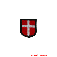 WWII German Danish Volunteer's armshield Embroidery WW2 german badge,wehrmacht Sleeve badge,Luftwaffe Sleeve badge,SS Sleeve badge,Danish Volunteer insignia,german badge WWII,militaria german,WWII german,wehrmacht badge,Luftwaffe badge,SS badge,WWII military surplus,WWII german insignia,german sleeve badge,WW2 armshields,German Foreign Volunteer Armshields