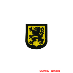 WWII German Flemish Volunteer's armshield Embroidery WW2 german badge,wehrmacht Sleeve badge,Luftwaffe Sleeve badge,SS Sleeve badge,Flemish Volunteer insignia,german badge WWII,militaria german,WWII german,wehrmacht badge,Luftwaffe badge,SS badge,WWII military surplus,WWII german insignia,german sleeve badge,WW2 armshields,German Foreign Volunteer Armshields