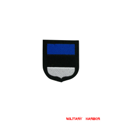 WWII German Estonian Volunteer's armshield Embroidery WW2 german badge,wehrmacht Sleeve badge,Luftwaffe Sleeve badge,SS Sleeve badge,Estonian Volunteer insignia,german badge WWII,militaria german,WWII german,wehrmacht badge,Luftwaffe badge,SS badge,WWII military surplus,WWII german insignia,german sleeve badge,WW2 armshields,German Foreign Volunteer Armshields