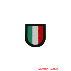 WWII German Italian Volunteer's armshield I Embroidery WW2 german badge,wehrmacht Sleeve badge,Luftwaffe Sleeve badge,SS Sleeve badge,Italian Volunteer insignia,german badge WWII,militaria german,WWII german,wehrmacht badge,Luftwaffe badge,SS badge,WWII military surplus,WWII german insignia,german sleeve badge,WW2 armshields,German Foreign Volunteer Armshields