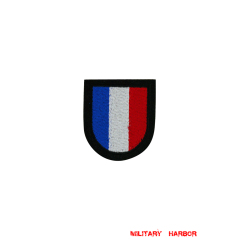 WWII German French Volunteer's armshield Embroidery WW2 german badge,wehrmacht Sleeve badge,Luftwaffe Sleeve badge,SS Sleeve badge,French Volunteer insignia,german badge WWII,militaria german,WWII german,wehrmacht badge,Luftwaffe badge,SS badge,WWII military surplus,WWII german insignia,german sleeve badge,WW2 armshields,German Foreign Volunteer Armshields