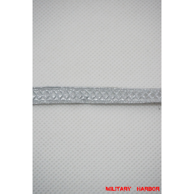 WWII German Heer / SS Aluminum Silver NCO Tresse WW2 german,SS,waffen SS,wehrmacht,NCO Tresse,German Dress Aiguillette and Tresse,WW2 german militaria,WWII german,WW2 reproduction