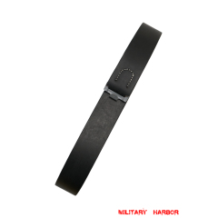 WWII German EM Soldier Black Leather Belt WW2 german,wehrmacht belt,german army,heer,german belt,German Belt and Buckle,WW2 german militaria,WWII german,WW2 reproduction