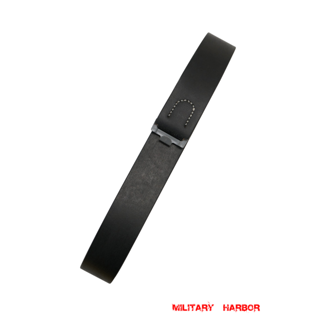 WWII German EM Soldier Black Leather Belt WW2 german,wehrmacht belt,german army,heer,german belt,German Belt and Buckle,WW2 german militaria,WWII german,WW2 reproduction