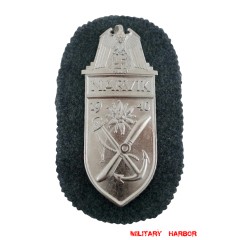 WWII German Narvik Shield in Silver WWII German Narvik Shield in Silver