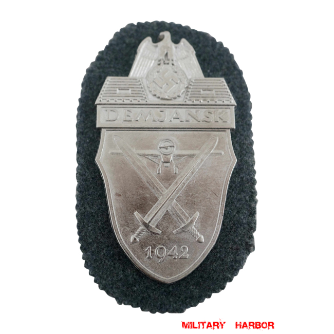 WWII German Demjansk Shield WW2 german medal,SS insignia,Imperial German badge,german badge,campaign shield,german medals WWII,german insignia,WW2 german medals,WW2 medals,WW2 order,german order,German Battle Shields