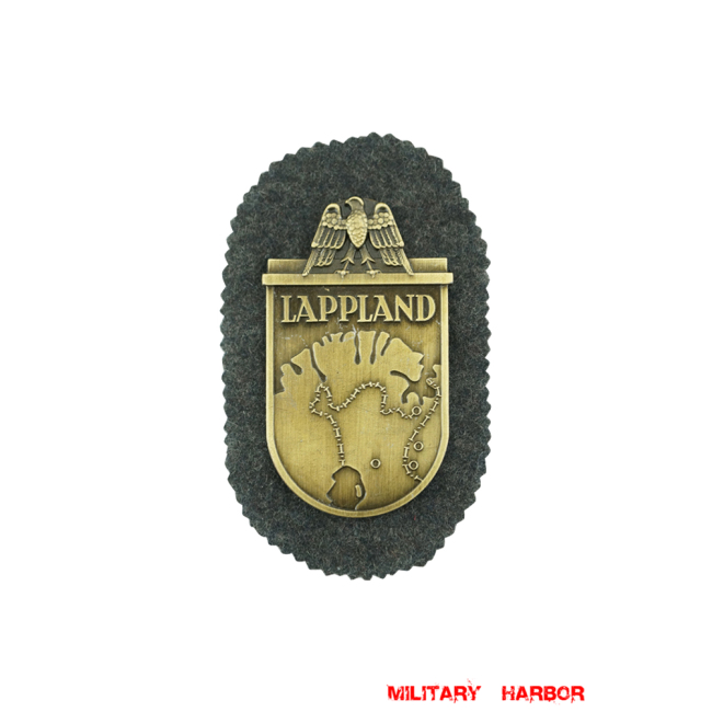 WWII German Lappland Shield WW2 german medal,SS insignia,Imperial German badge,german badge,campaign shield,german medals WWII,german insignia,WW2 german medals,WW2 medals,WW2 order,german order,German Battle Shields