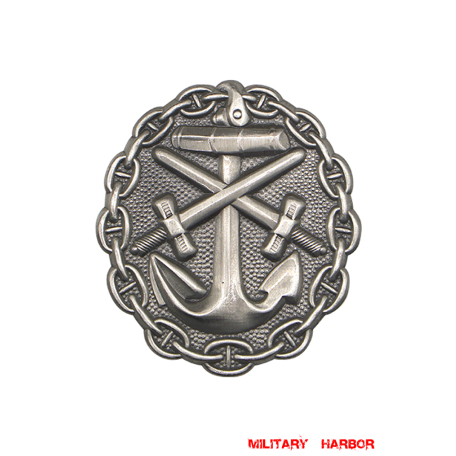Imperial German Naval Wound Badge in Silver WW2 german medal,SS insignia,Imperial German badge,german badge,Wound Badge,german medals WWII,german insignia,WW2 german medals,WW2 medals,WW2 order,german order,German Wound Awards