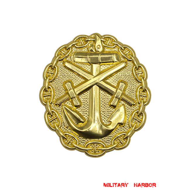 Imperial German Naval Wound Badge in Gold WW2 german medal,SS insignia,Imperial German badge,german badge,Wound Badge,german medals WWII,german insignia,WW2 german medals,WW2 medals,WW2 order,german order,German Wound Awards